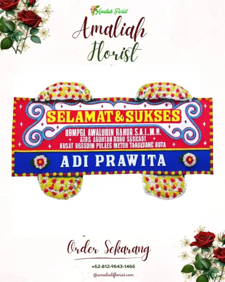 Papan Bunga Ucapan Selamat Jemowo